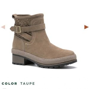 Liberty Ankle Suede Boots, Waterproof - Taupe